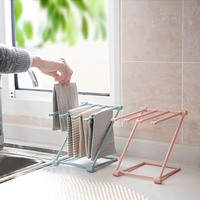 Estante de secado plegable para cocina, trapos para cocina, soporte para estante, botella de leche de alimentación, soporte plegable de vidrio de escritorio