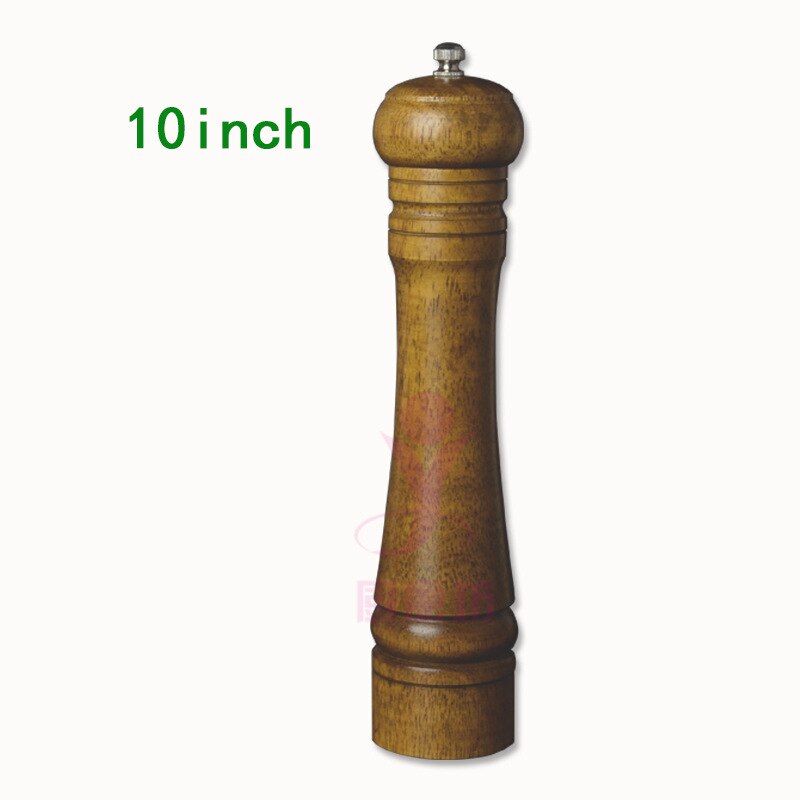 Salt- och pepparkvarn, pepparkvarn i massivt trä 5 " 8 " 10 " köksredskap: 10 tum