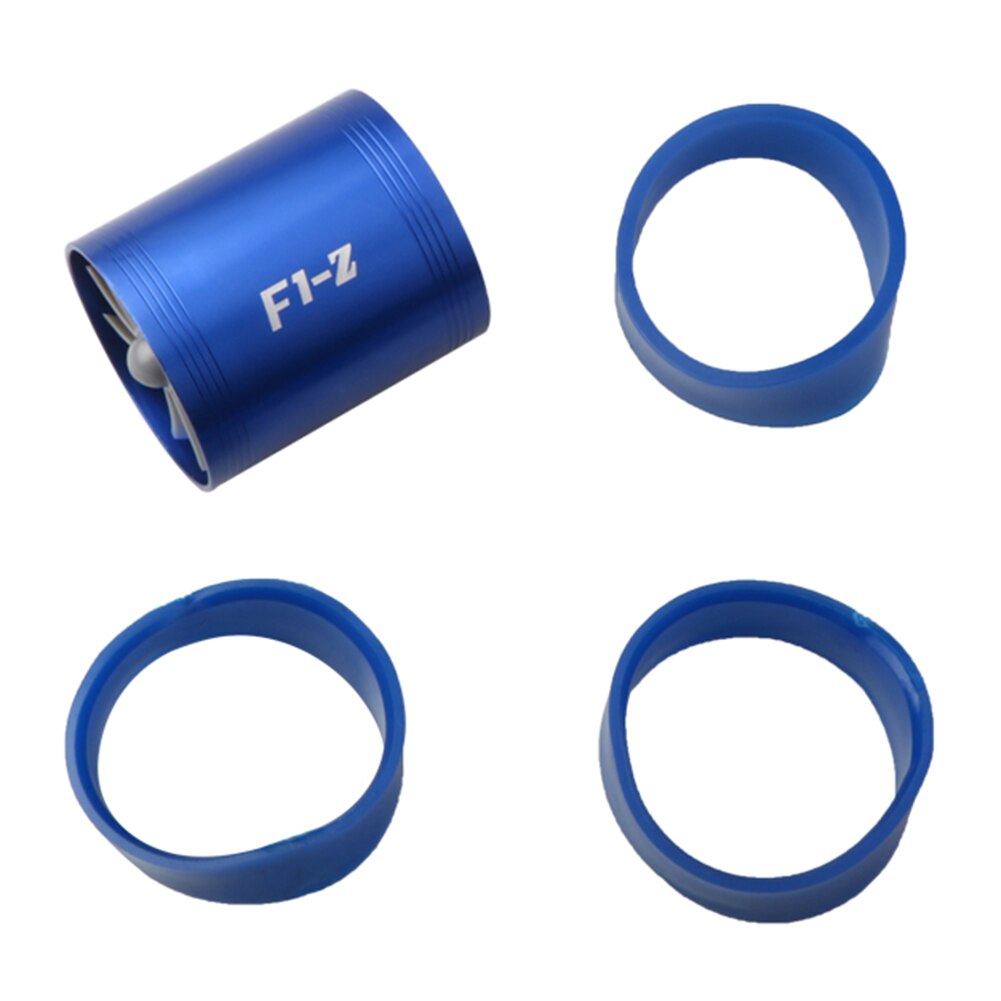 Car Air Intake Double Turbine Refit Turbo Gas Fuel Oil Saver Fan Turbo Supercharger Kit Gas Fuel Saver Fan Turbo Supercharger: Dark Blue