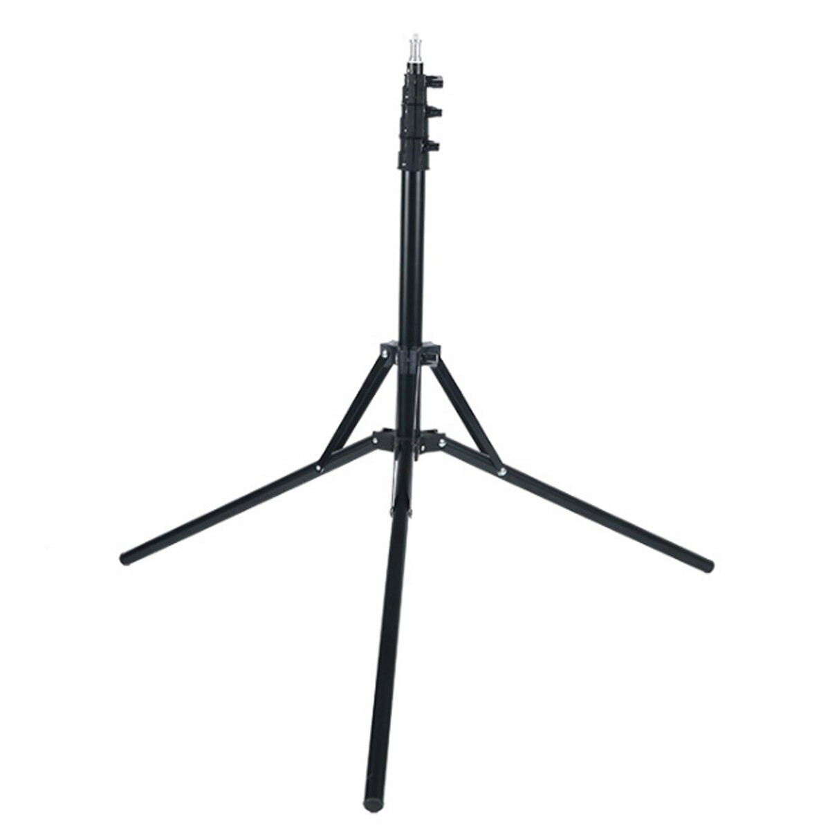 80-190cm Adjustable Photography Tripod Stand Studio Light Flash Stand Mobile Phone Live Umbrella Holder Black