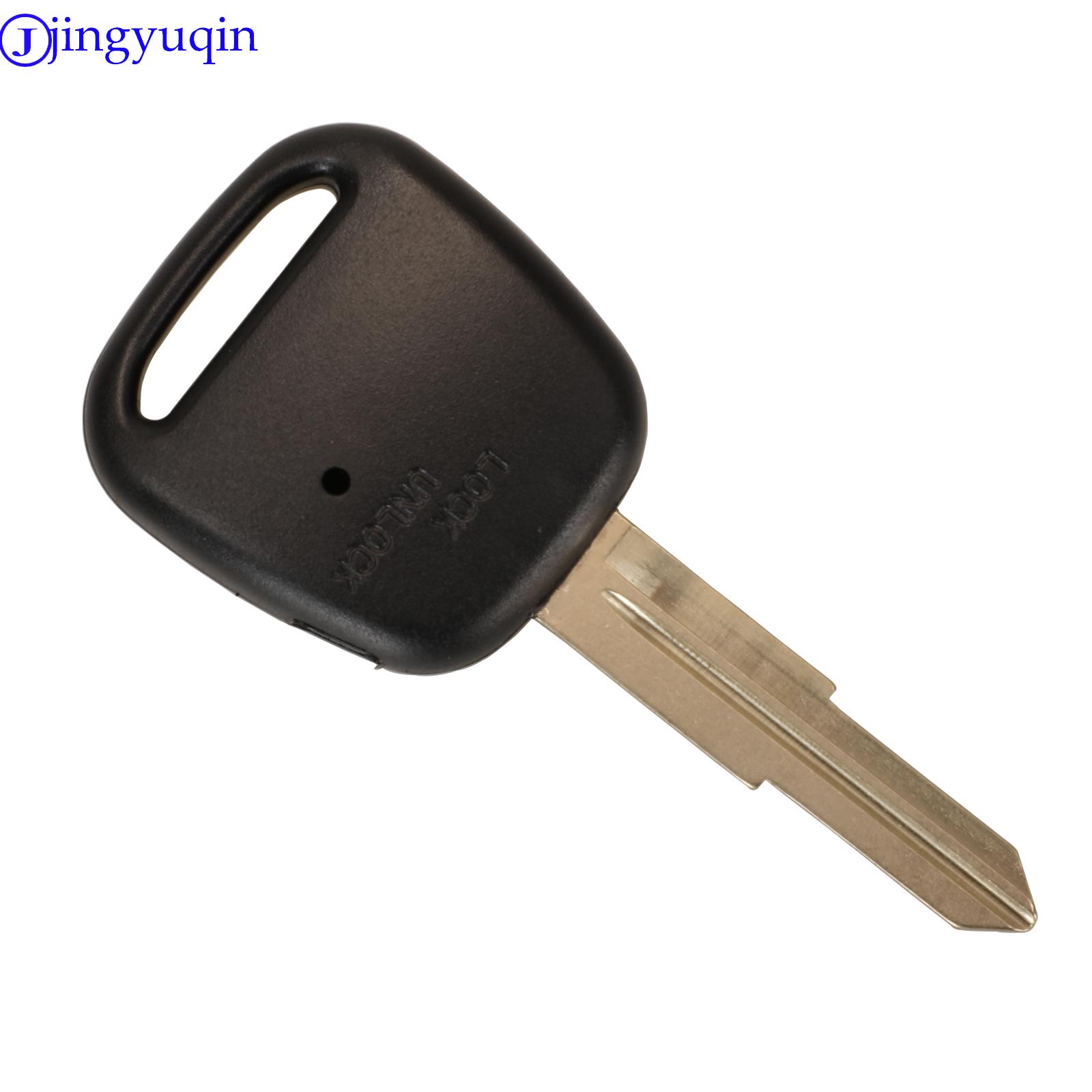 Jingyuqin 1/2 botones reemplazo Fob llave remota carcasa cubierta hoja para Toyota Carina Estima Harrier Previa Corolla Celica