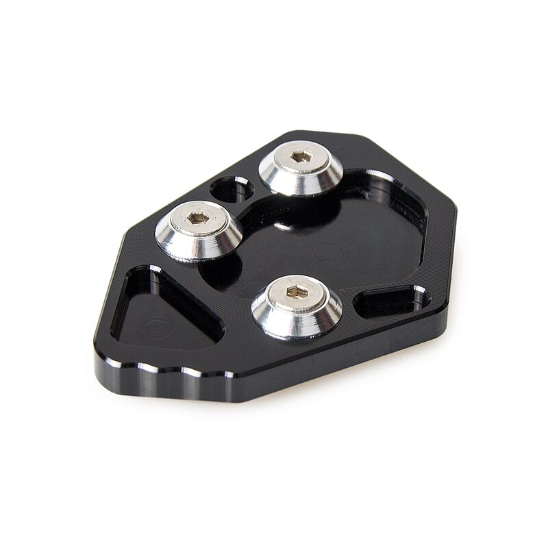 Parking Kickstand Pedaal Extension Kick Stand Pad Vergroten Plaat Houder Voor BMW K1200R K1200S 2005 K1300R K1300S: Black