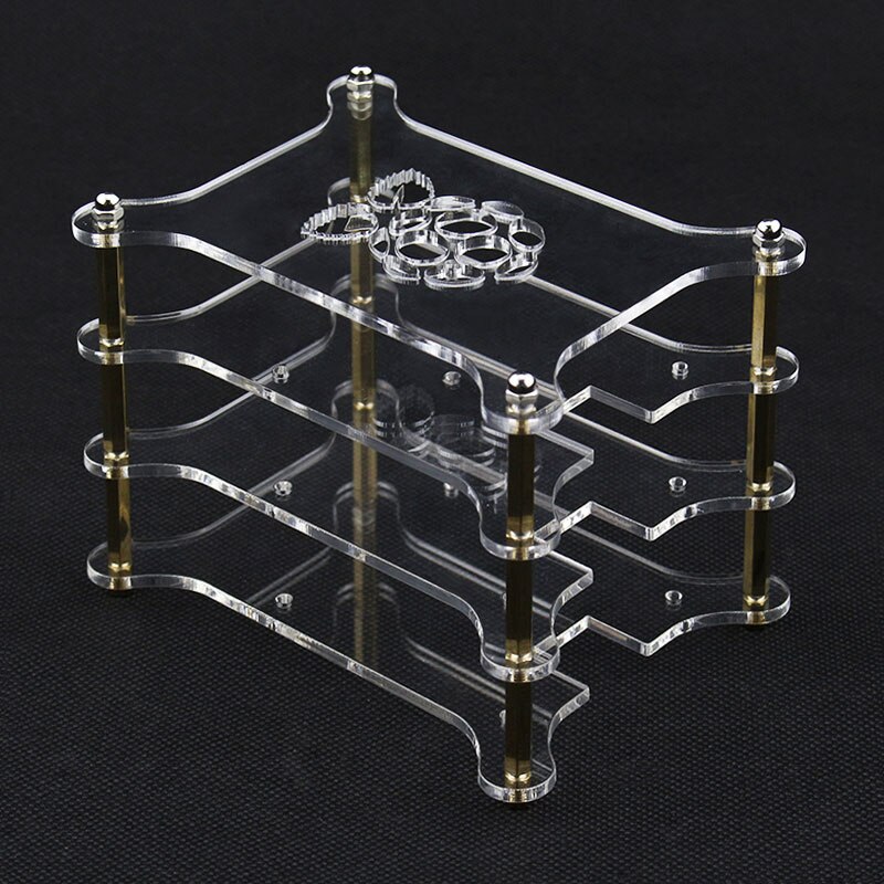 S ROBOT Raspberry Pi 4 Model B Acrylic Case Clear Transparent Shell For Raspberry Pi 3B/3B Plus Case RPI138