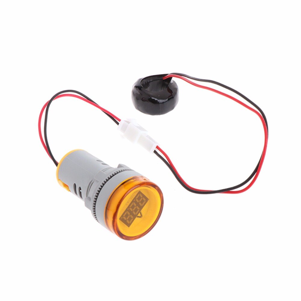 DIY 220 v AC 22mm Digitale Display Ampermeter Monitor Stroom Indicator Signal Light Ampèremeter Tester Meten 0-100A Ampere Meter
