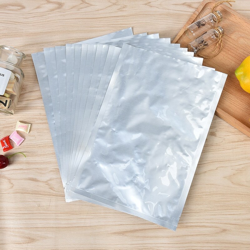 10pc Aluminum Foil Mylar Bags Silver Sealer Zipper Food Saver Bag Zip Lock Bag Packing Water Proof Stand Up Storage Pouches