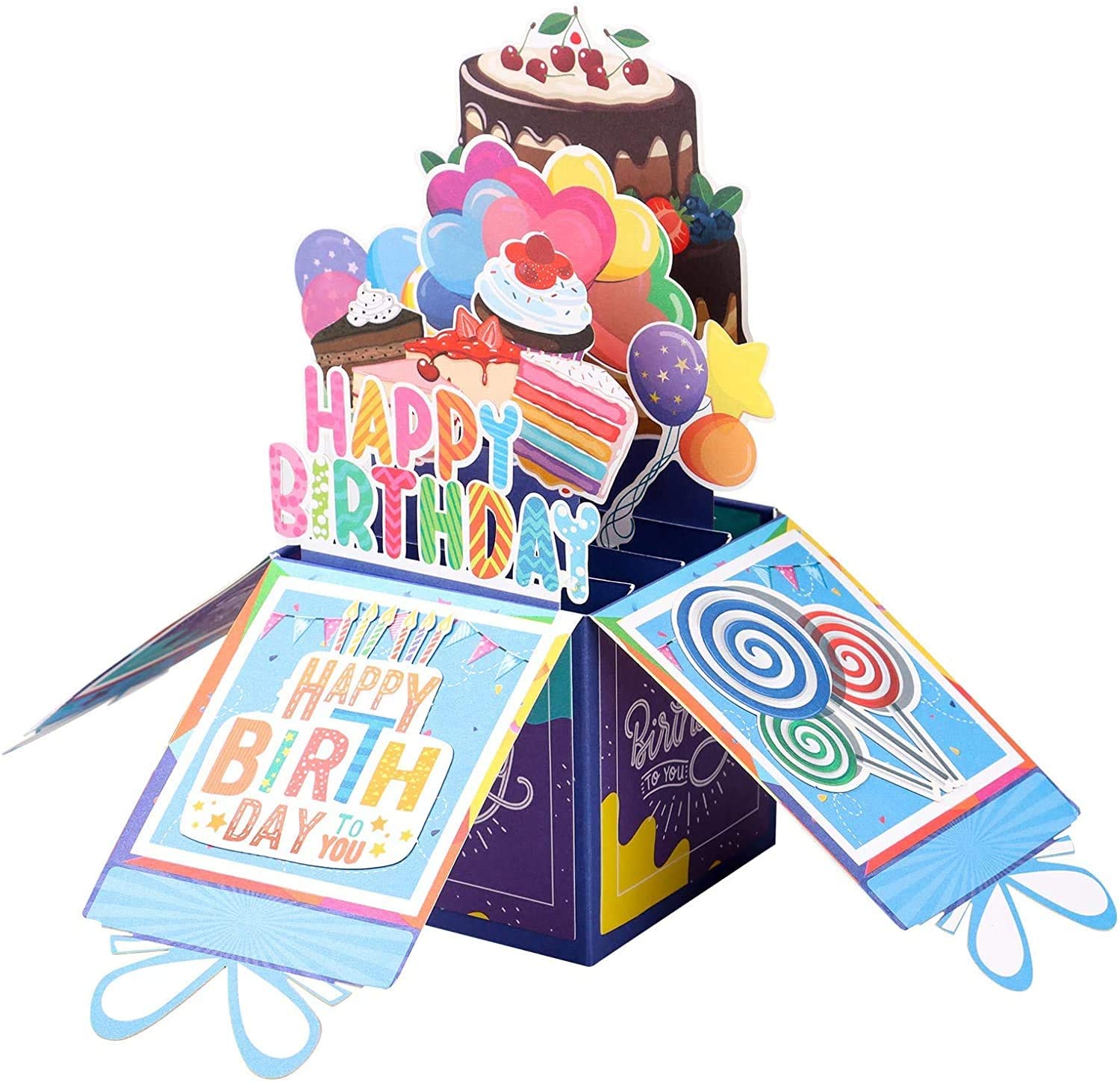 3D Birthday Pop Up Card, Happy Birthday Card, Baby Baptism Card, Birthday Greeting Card, Handmade Pop Up Birthday Card - For Kid