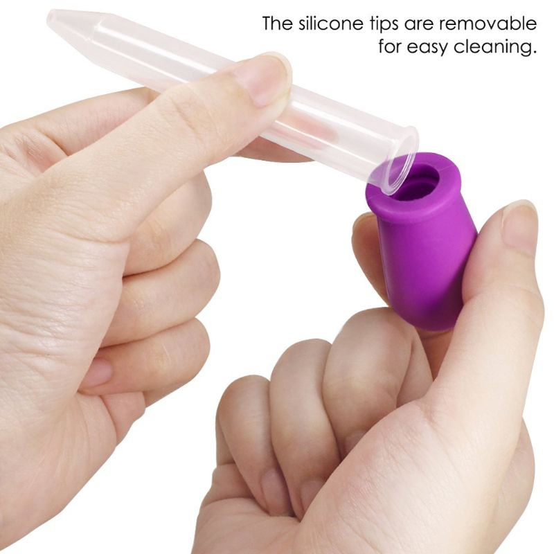 1/2/5/6/7Stck 5ML Baby Kleine Tropfer Medizin Zubringer Art Medizin Gerät silikon Pipette Flüssigkeit Lebensmittel Tropfer Kleinkind Utensilien