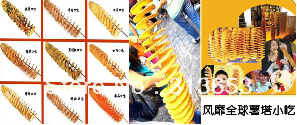 Neue manuelle Tornado kartoffel maschine, Kartoffelspirale schneidemaschine, kartoffelschneider maschine/kartoffelchips maschine