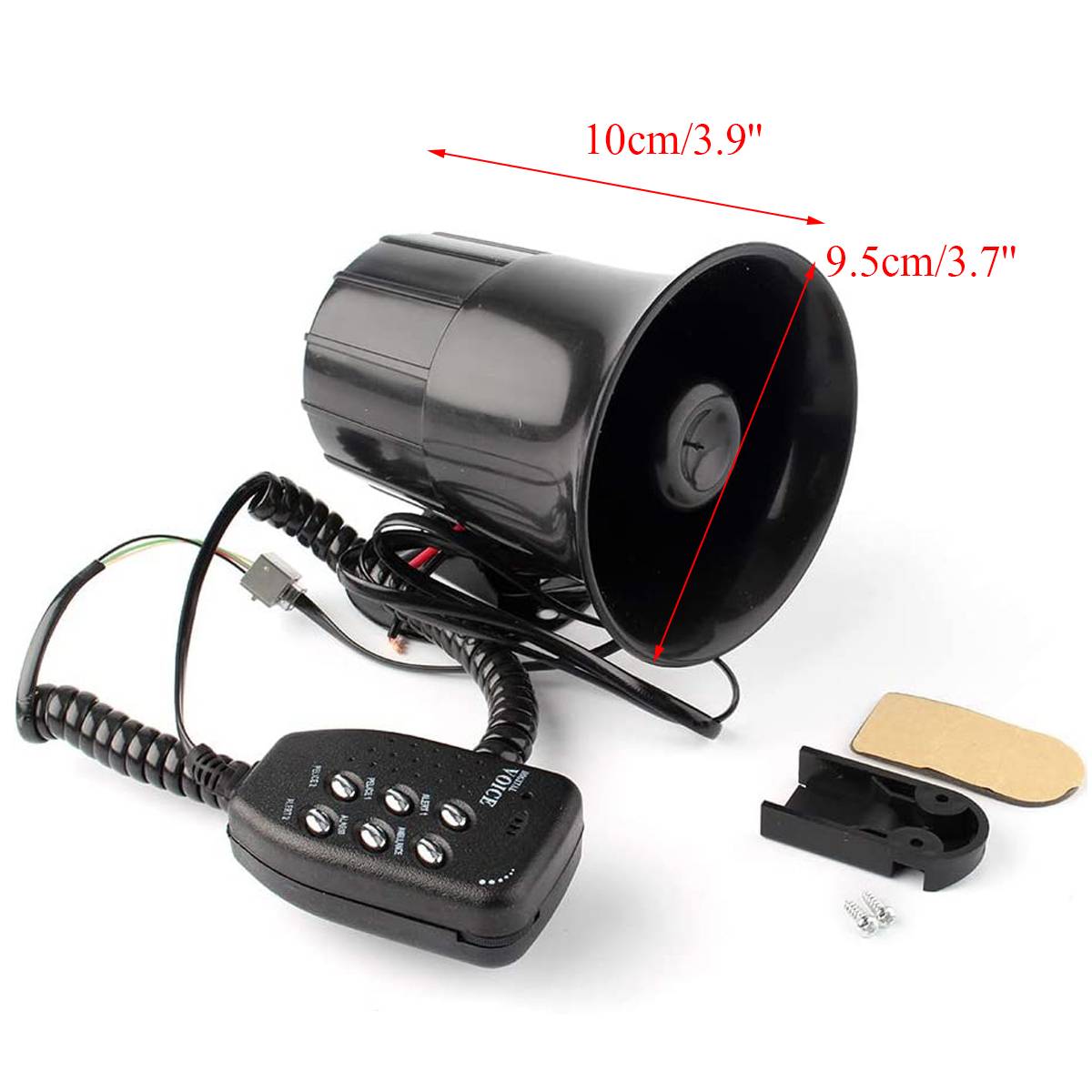 Voiture alarme klaxon sirène 12V 100W haut-parleur Super fort avertissement klaxon voiture Train camion moto électronique Claxon cornes amplificateur sonore