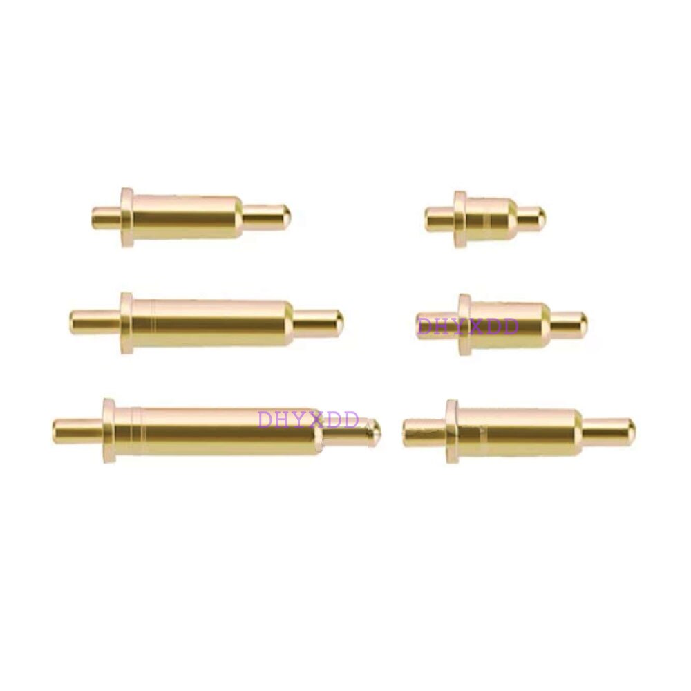 10Pcs Spring Loaded Pogo Pin Connector through Holes PCB Height 3 4 5 6 7 8 9 10 11 12 13 13.5 14 MM Flange Single 1A