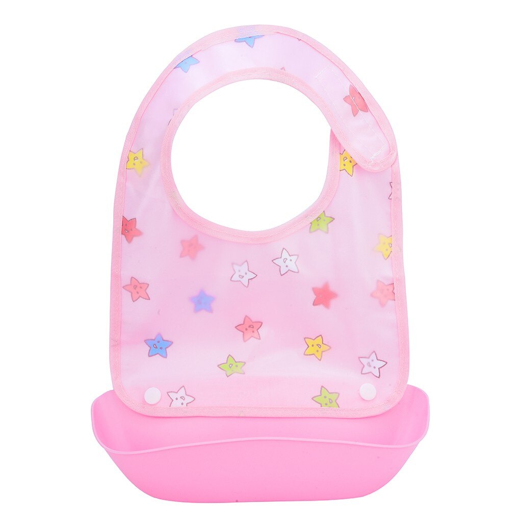 Bébé détachable enfants garçons filles imperméable à l'eau alimentation tablier salive serviette bavoir Smock