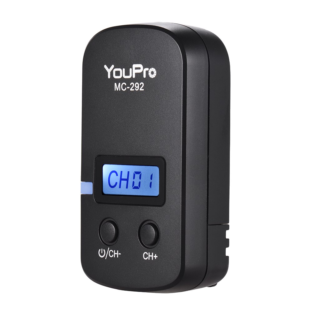Youpro câmera remota MC-292 2.4g, com temporizador lcd, transmissor de liberação e receptor, 32 canais para sony a7 dslr