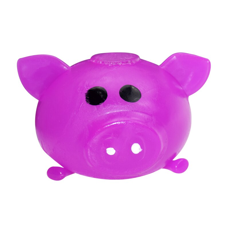 Grappige Anti Decompressie Splat Bal Vent Speelgoed Ontluchting Bal Sticky Smash Water Ballen Stress Rubber Varken Speelgoed Voor Kinderen: Purple