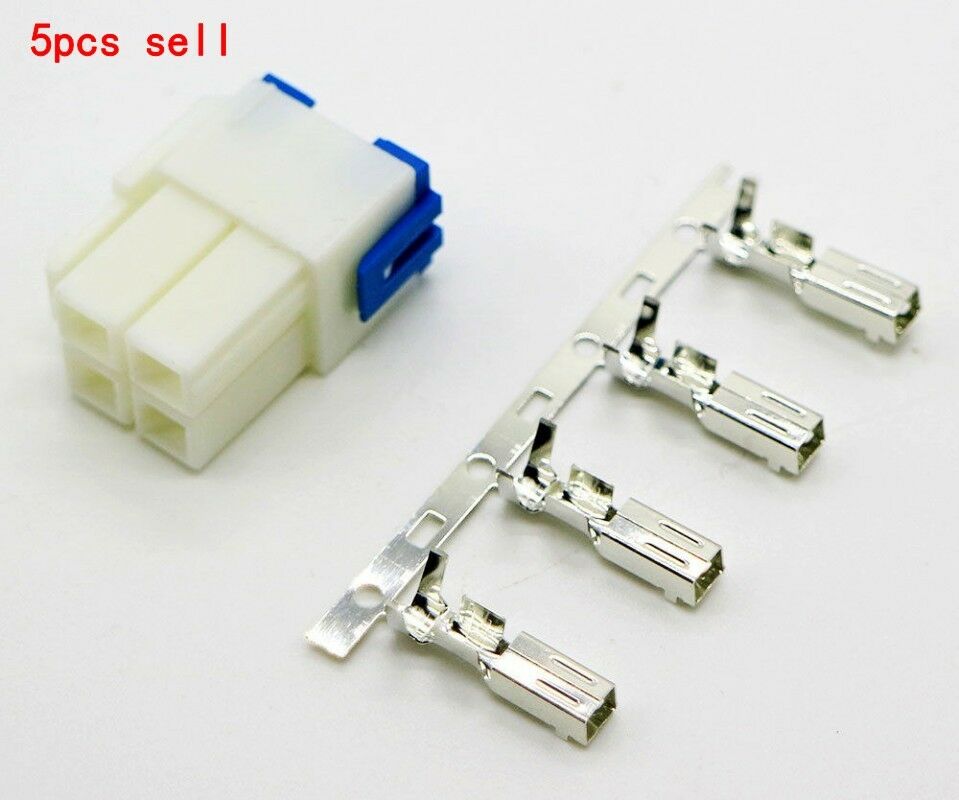 5PCS 4 pin Power Connector for YAESU ICOM KENWOOD IC-7000 IC-7600 FT-450 TS-480