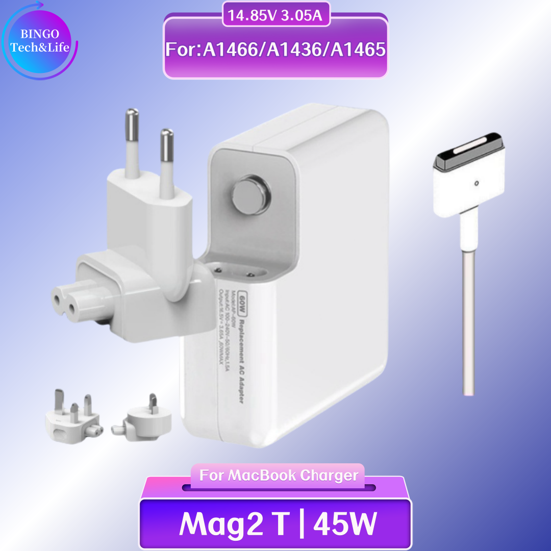 45W 60W 85W Power Adapter Compatible with MacBook Charger for MacBook Air/Pro Magsafe 1 / 2 Magnetic Power Adapter Charger A1286: Blue / 1.8m
