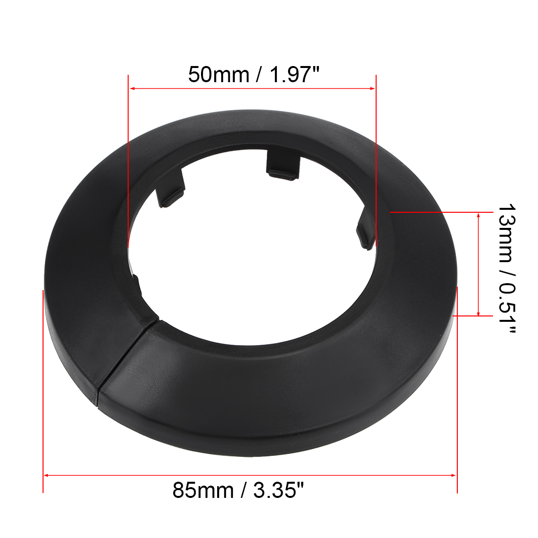8 Uds 12mm-50mm cubierta de tubería de agua decoración de Collar de tubo PP cubiertas de tubo de escudo de radiador para válvulas angulares accesorios de grifo: Verde