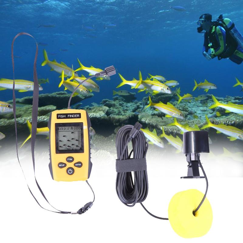 100m 200KHz Portable Underwater Sonar Fish Finder Detector Wireless Sonar Fishing Underwater Camera Deeper Depth Cam Transducer