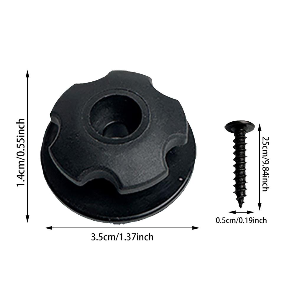 Auto Stamm Net Haken 4X Binden Aufhängbare Verschluss Mit Schrauben Auto Modifikation Haken Auto Stamm Haken Schraube Cargo Net Hardware Kit: Black