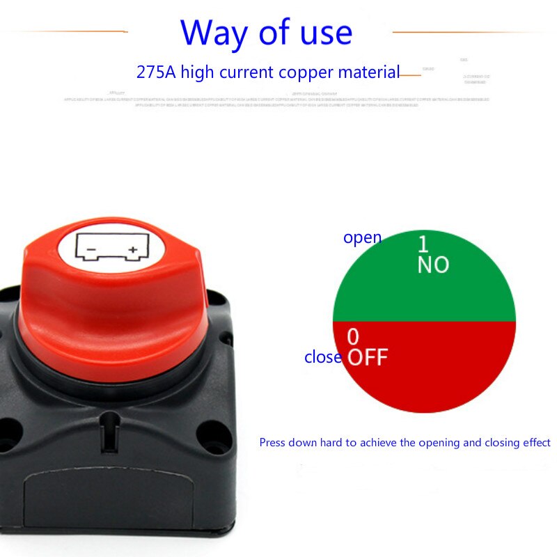 12V 24V 48V High Current Car Battery Switch battery selector switch Battery Selector Isolator power switch for Yacht
