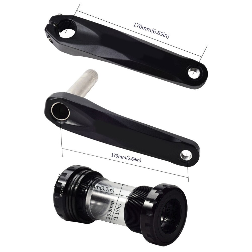 Vélo de route pédalier vtt vélo 170mm pédalier manivelle 32/34/36/38T pignon 9-11mm vitesse Compatible accessoires de vélo