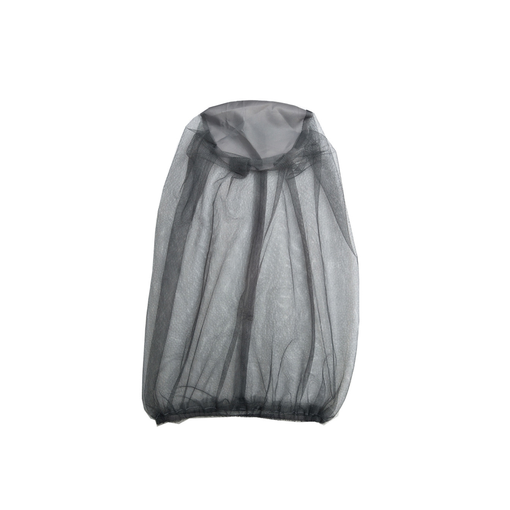 Outdoor Hoofd Gezichtsmasker Hoed Netto Cover Anti-muggenhoes Klamboe Cap Reizen Ademend Hoofd Mesh Covers Vissen Caps: Donkergrijs