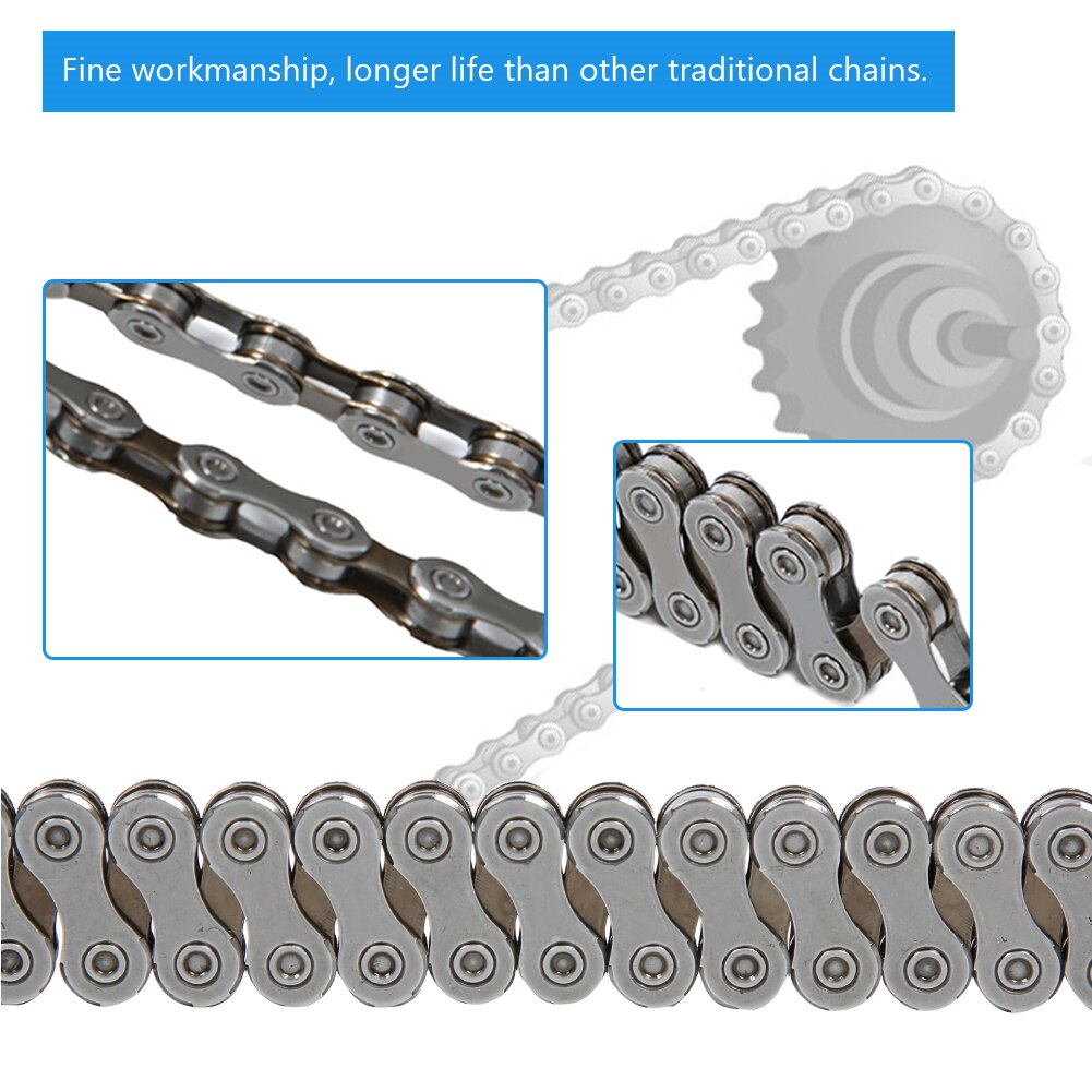 Ultra-light Bike Bicycle Chain HG54 HG95 10 Speed Bicycle Chain 116 Links Mountain Road Bicycle MTB Chain Replacement Parts