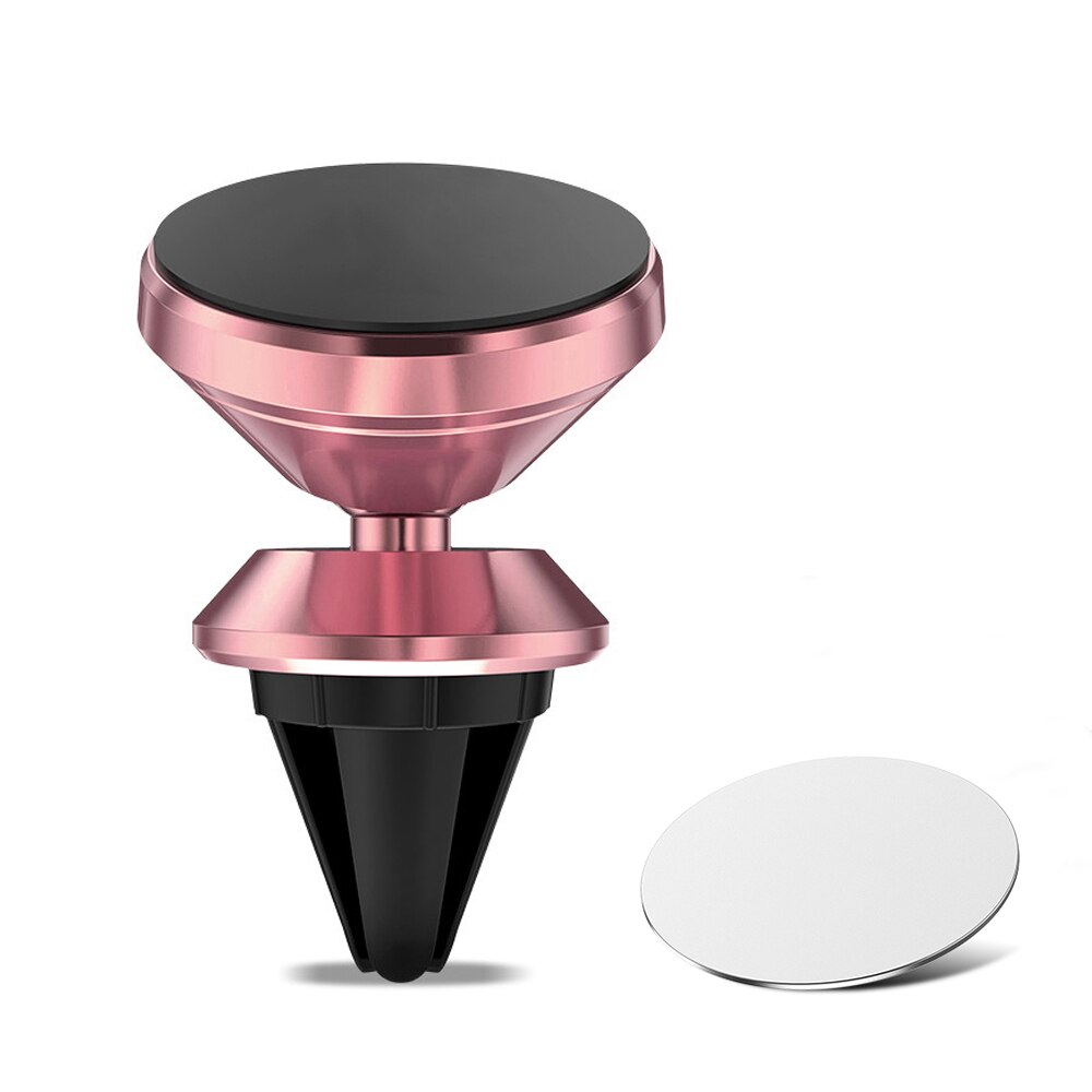 Soporte magnético Universal para teléfono móvil Samsung A50, soporte de móvil para coche, Rotable, 360: Rose Gold