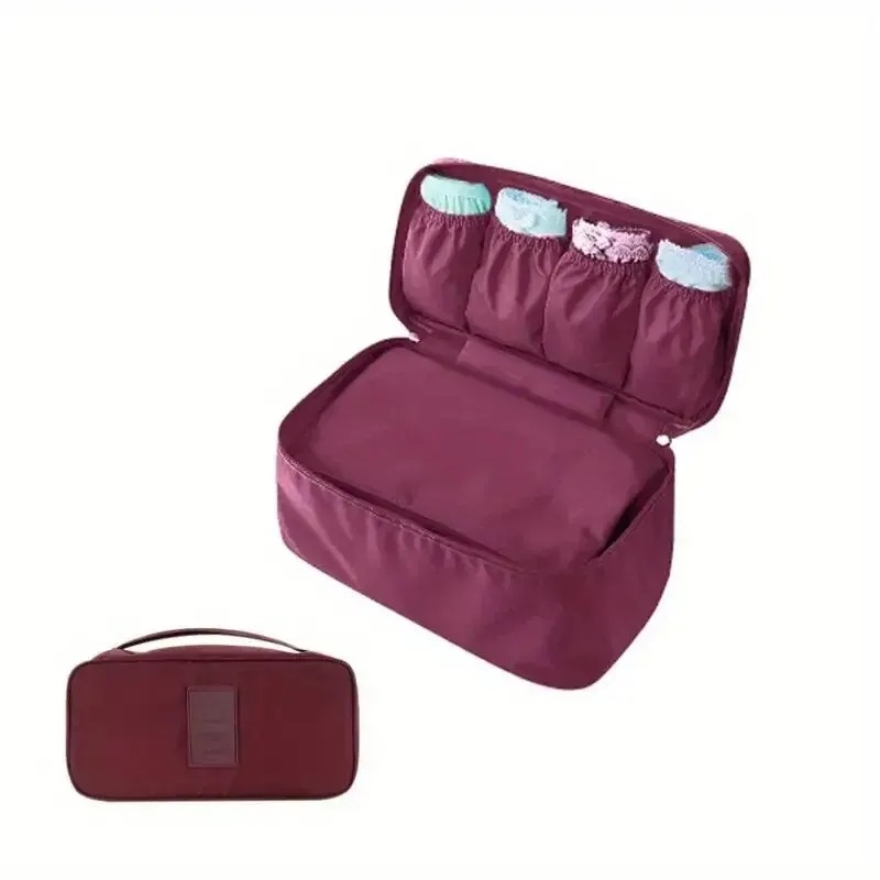 Cosmetisch ondergoed organisator Lingerie BH Reisorganisator Opbergtas Bagage Kofferzakje Zip Cases Kleding BH: Blauw
