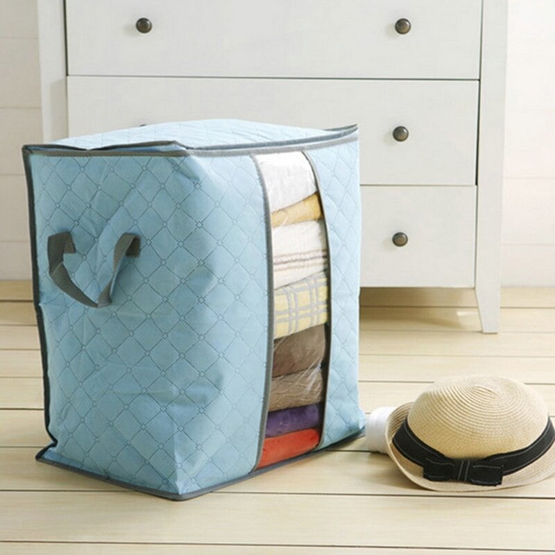 Big Capacity Dust-proof Clothes Quilt Storage Bag Blanket Closet Sweater Organizer Box Sorting Pouches Cabinet Container Travel: G99806C