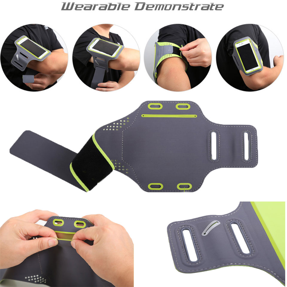 6.2 "En Cours D'exécution Sport Brassard Pochette Pour Samsung Galaxy S10 Plus S9 S8 S7 Bord A10 A20 A30 50 M30 M20 M10 coques de téléphone Housse En Nylon