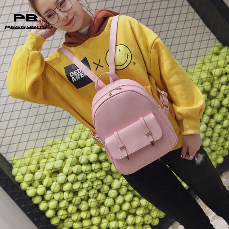 3pcs/Set Women Pu leather backpack Girls Small Backpacks Lady Composite Bag Mochila Female school backpack sac a dos femme