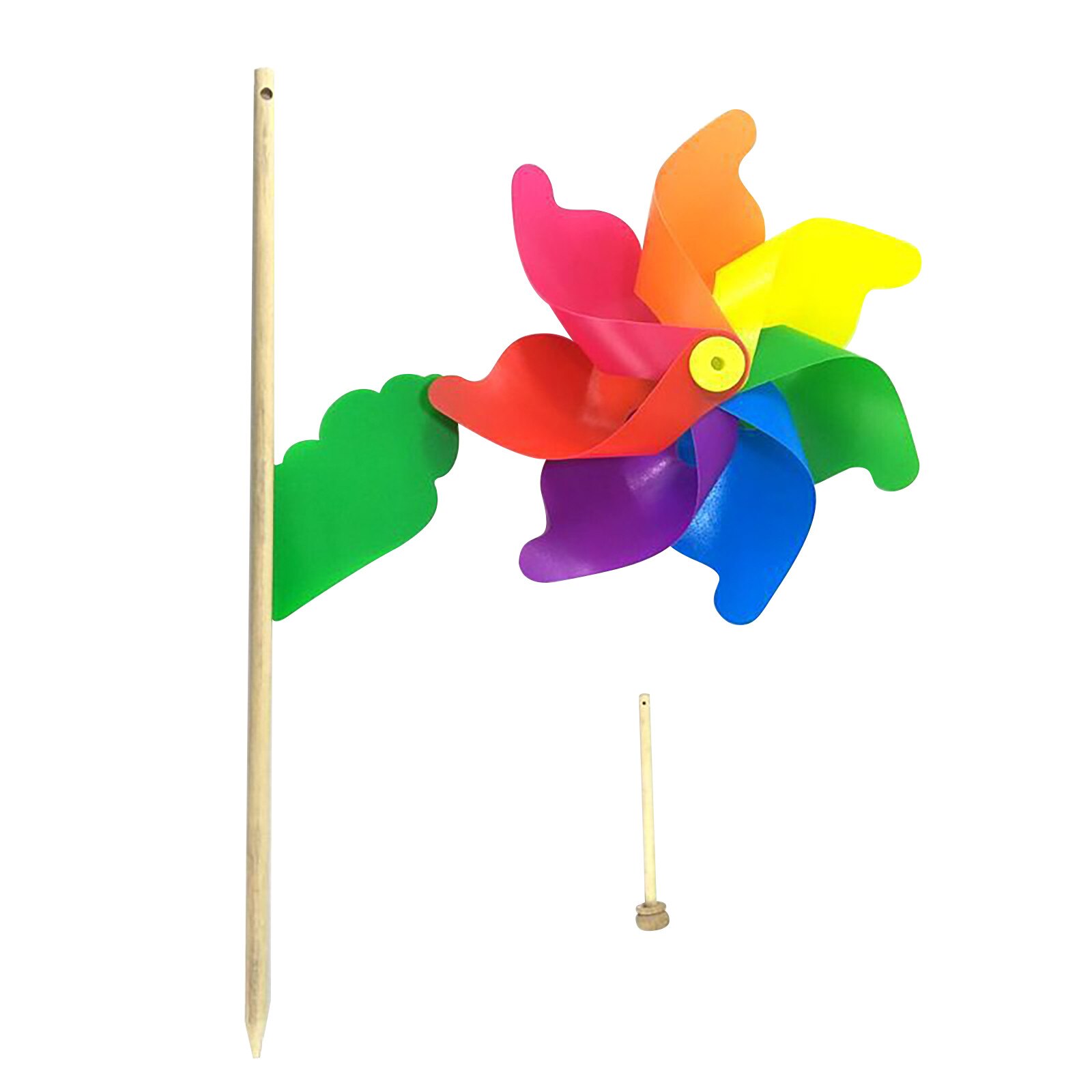 Molinillo de madera para niños, molino de viento de jardín, decoración de césped para exteriores, juguetes infantiles para exteriores, cometas