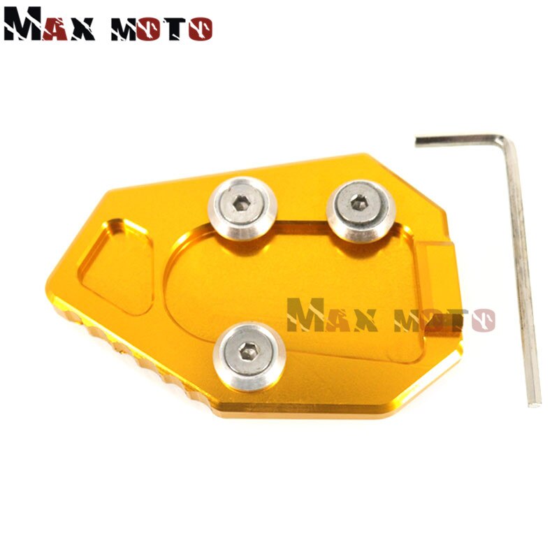Pour HONDA CBR1000R CBR 1000R CBR 1000 R moto CNC béquille pied Support latéral Extension coussinet Support plaque: Gold