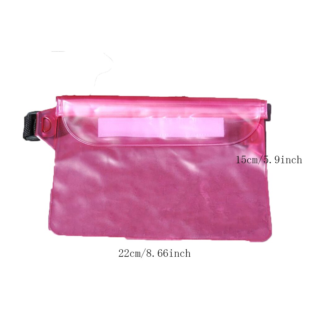 Transparent Waterproof PVC Dry Funny Pack Belt Bag Women Men's Outdoor Swimming Waist Bag Pouch Phone Storage Bag Bum Bag Purse