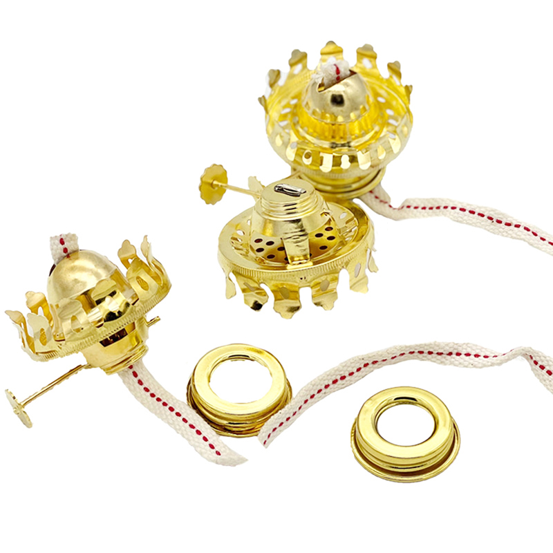 Lamp Oliebrander Kerosine Onderdelen Lont Antieke Lonten Houder Brandende Lampenaccessoire Schoorsteen Kaarslichtpot