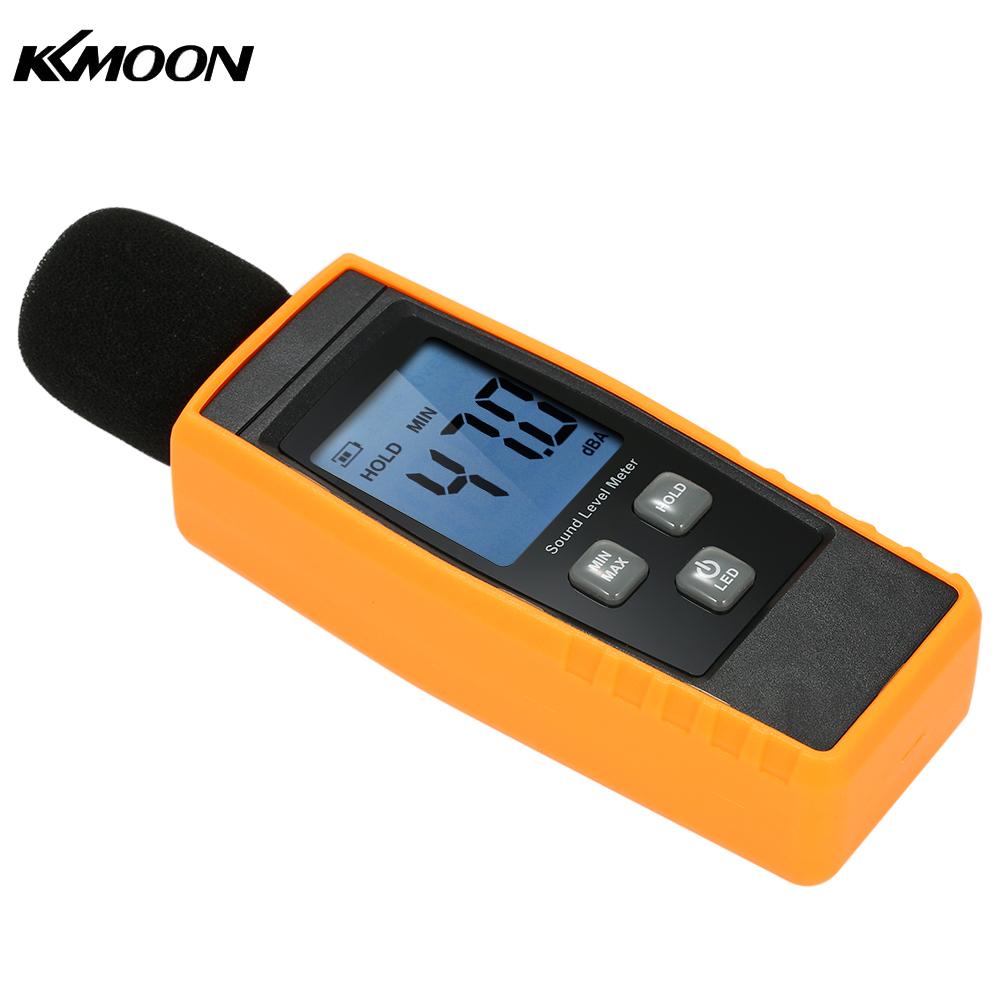 LCD Digital Sound Level Meters 30-130dBA Noise Measuring Tool Decibel Monitoring Tester with Max/Min/Data Hold Mode