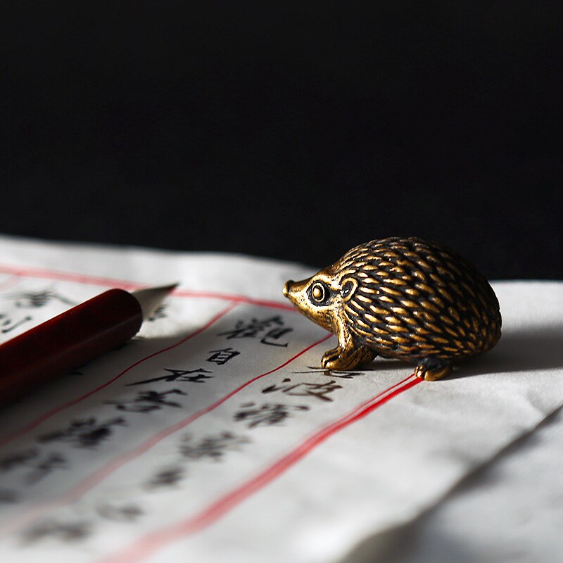 Mooie Kleine Paperweights Student Schilderen Papier Drukt Draagbare Creatieve Papier Gewicht Chinese Kalligrafie Koper Paperweights
