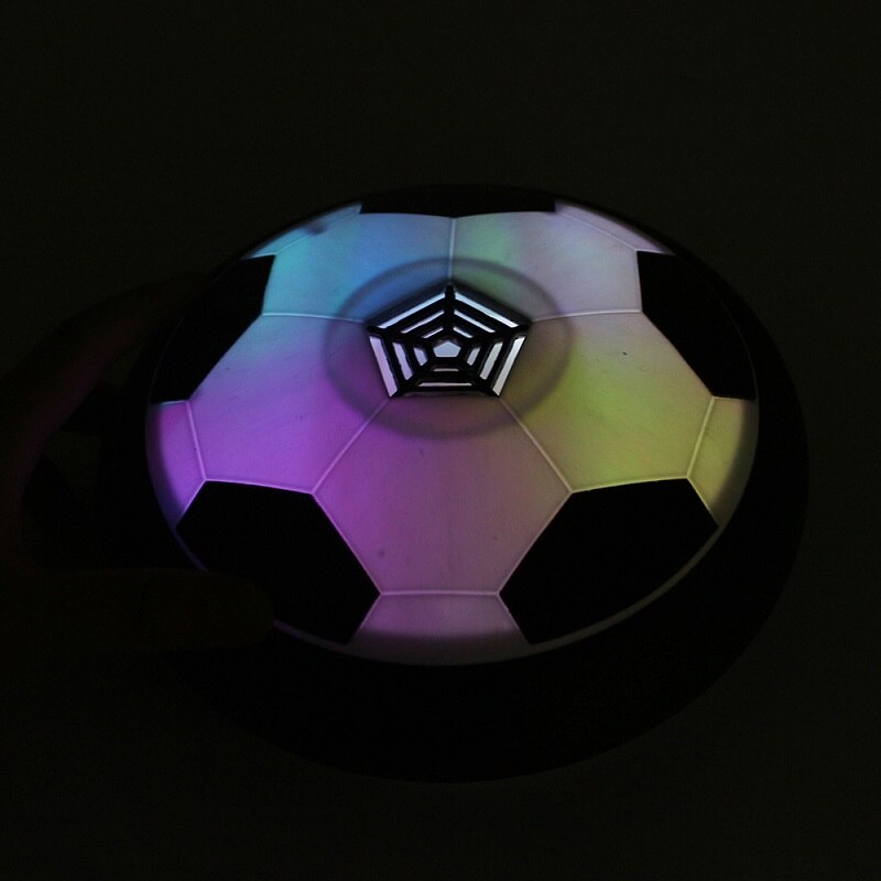 Hover-balón de fútbol de juguete para niños, pelota de aire para fútbol, multisuperficie, con luz LED, para interior