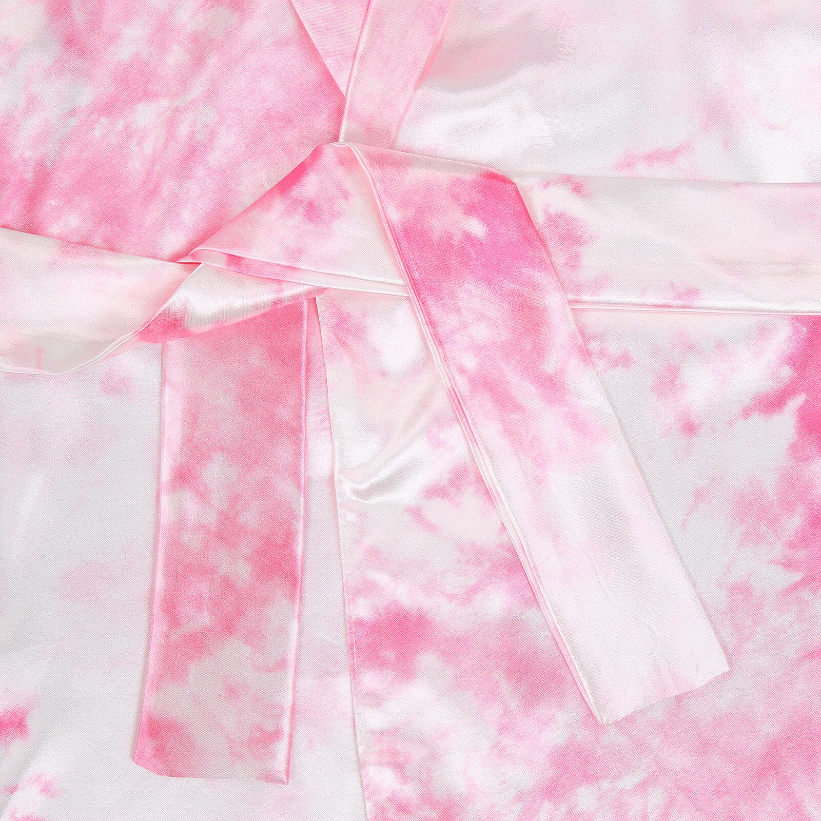 Tie Dye Badjas Voor Peuter Baby Meisjes Kinderen Lange Mouw Warm Homewear Nachtkleding Baden Gewaden Zijden Kimono Nachtkleding Jurk