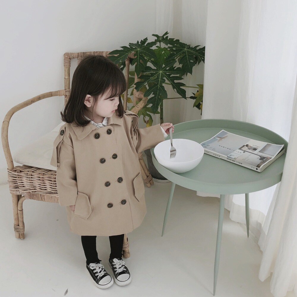 Milancel Jassen Voor Meisjes Mode Kinderen Meisje Jas Double Borst Windbreaker Voor Meisje Kinderen Jas Meisje Trenchcoat