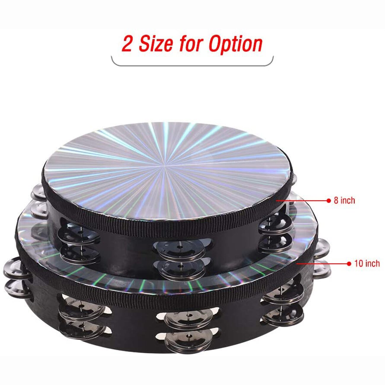 Drewniany promienny tamburyn dzwonek ręczny bęben ręczny odblaskowy instrument perkusyjny zabawka tańcząca śpiewająca akompaniament