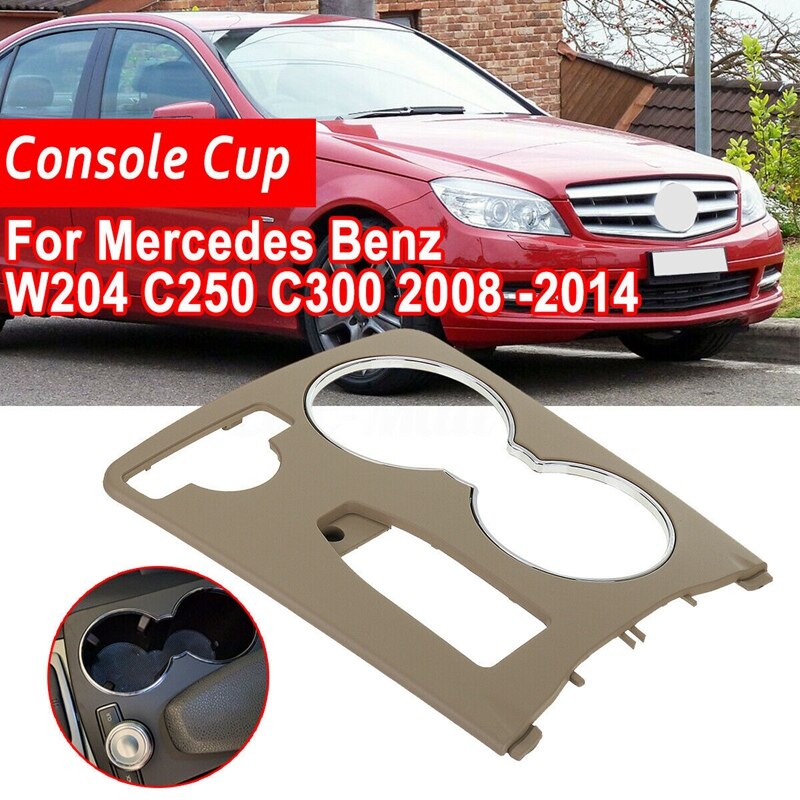 ABS Beige Color Console Cup Holder Trim Cover for Mercedes C-Class W204 C300 2046800307