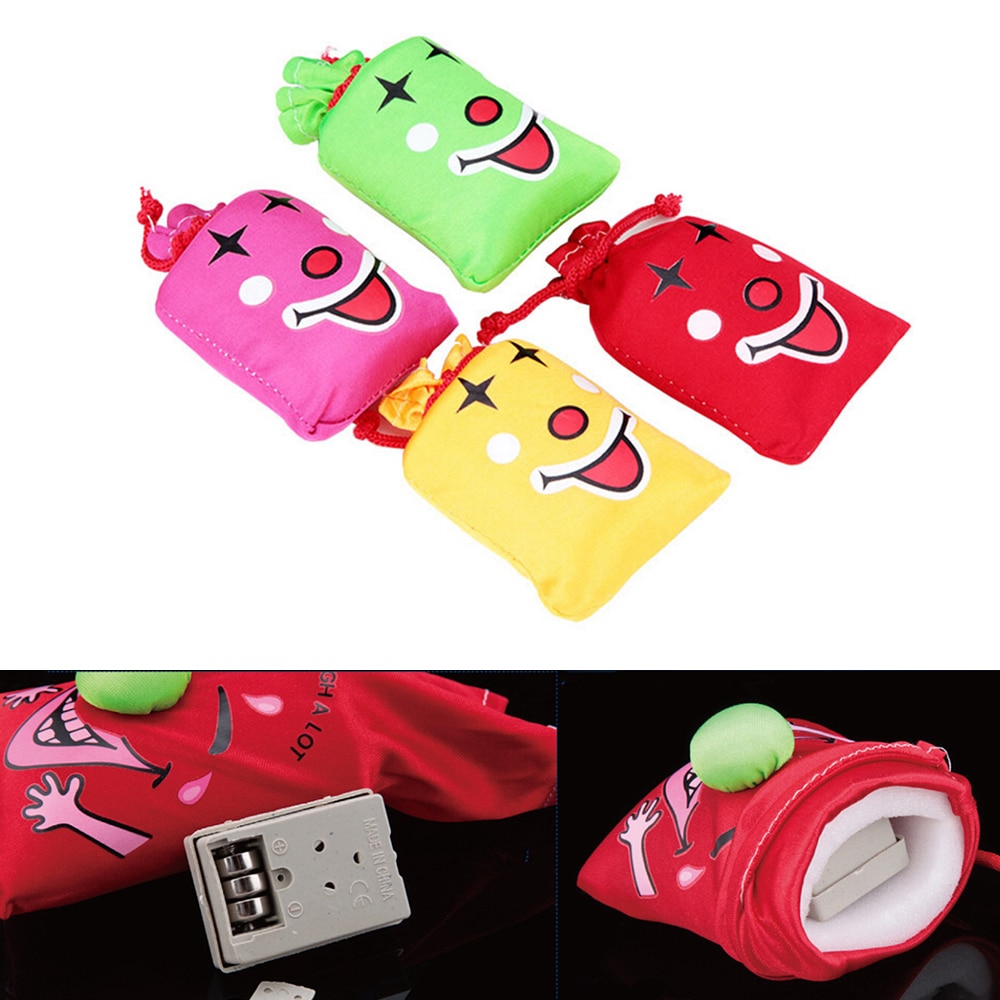 Novelty Haha Laughing Bag Silk+Electronic Gag Jokes Laugh Bag for Hand Gadget