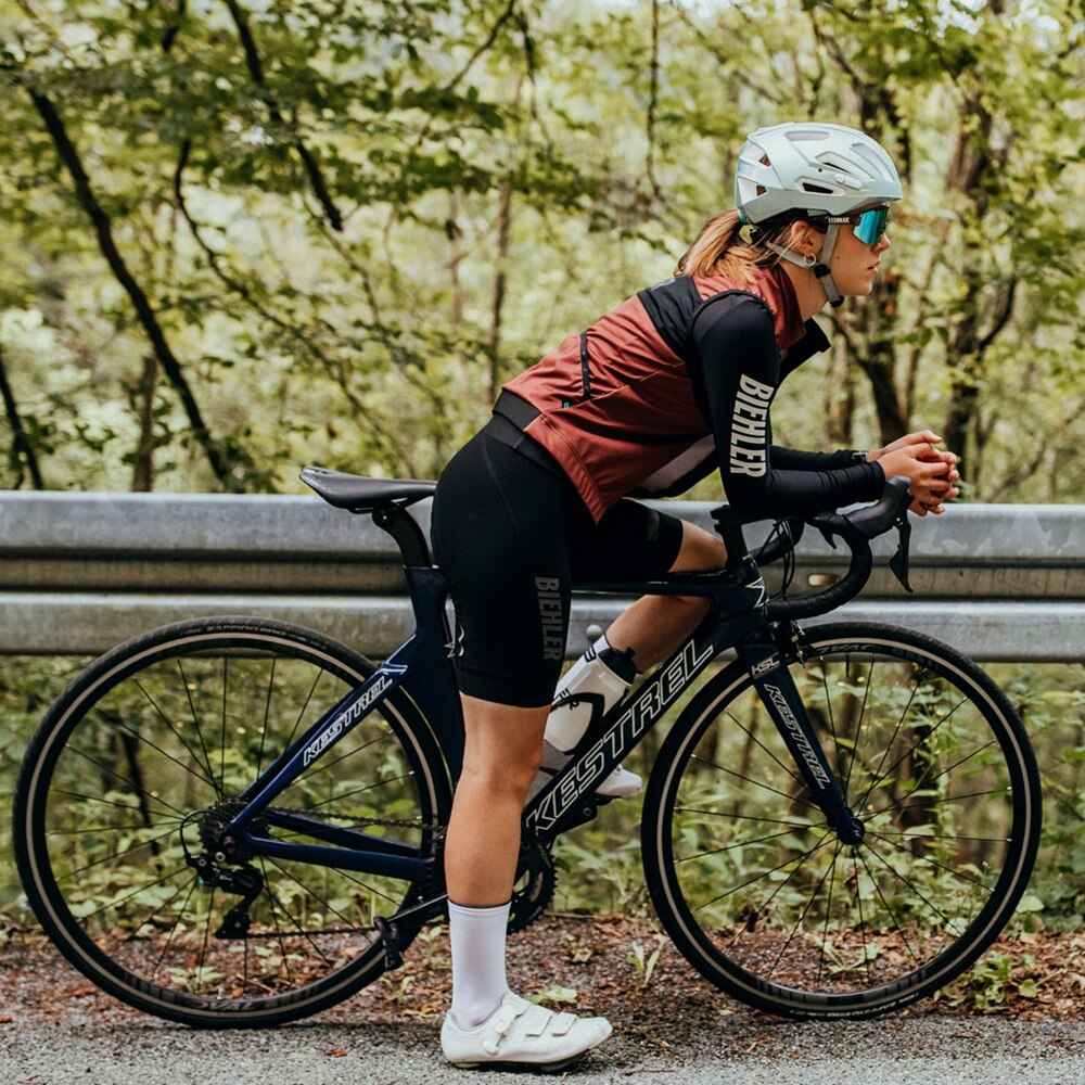 Kvinder landevejscykling mountainbike cykelvest efterår og vinter udendørs sportshold ærmeløs vindtæt gilet ciclismo
