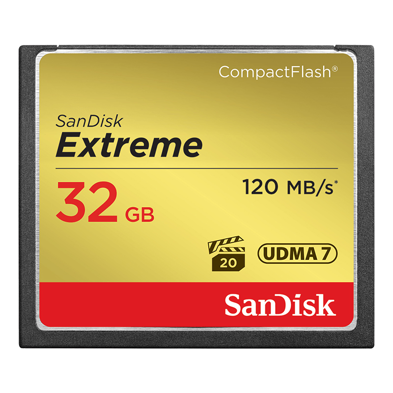 SanDisk Extreme CompactFlash Memory Card vpg 20 CF Card 32GB 64GB 128GB UDMA7 Original Flash Card for Camera: 4GB