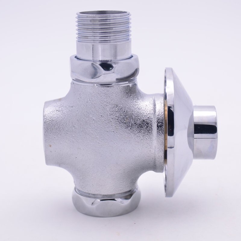 SPRING SUMMER Buried wall Brass Manual Lever Handle Toilet Flush Valve Time Delay Self Closing Exposed