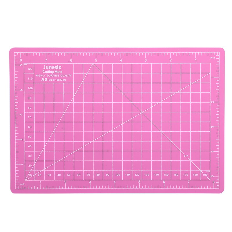 1pc A5 PVC Self Healing Cutting Mat Craft Quilting Grid Lines Printed Board: A5
