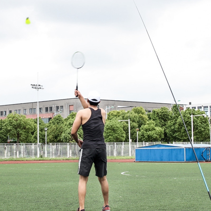 Badminton Training Apparaat Draagbare Badminton Single Player Rebound Praktijk Swing Automatische Sparring