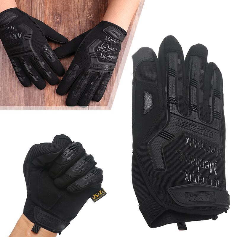 Guantes de pesca antideslizantes con dedos completos para exterior, para hombre, invierno cálido, resistente al viento, para motocicleta, ciclismo, Camping, esquí, deporte L XL