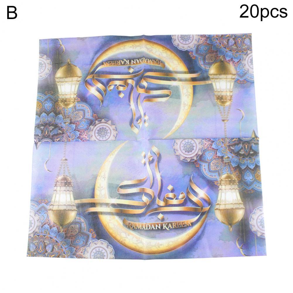 Tear-resistant 20Pcs Special Bar Decoration Paper Towel Clear Details Tissue Paper Lamp Pattern for Cafes: B